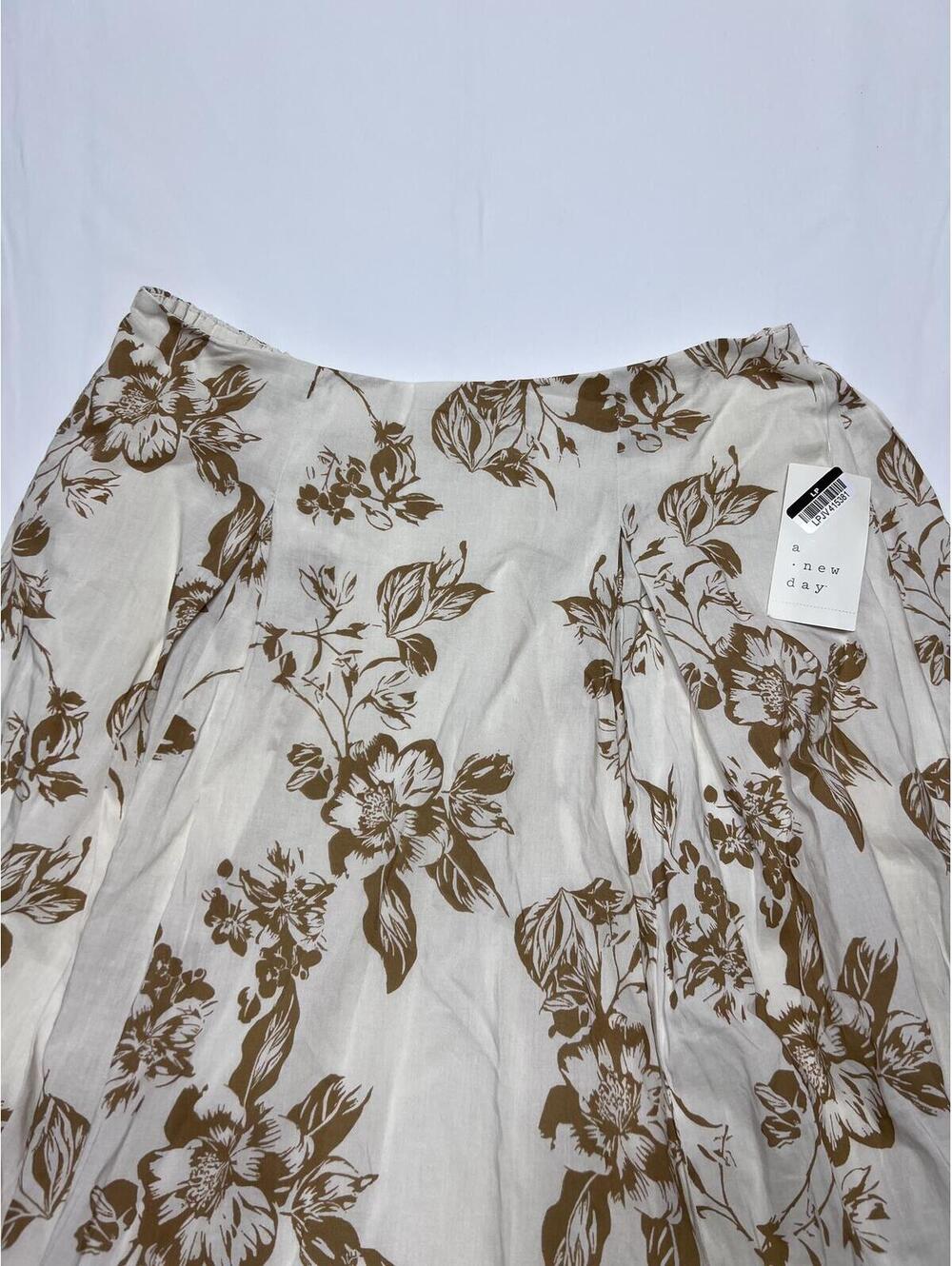 a new day Floral Print Midi Skirt